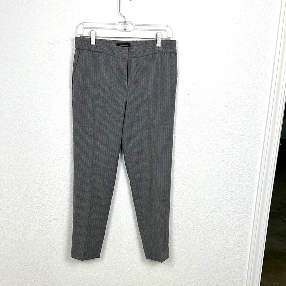 Talbots Gray Dress Pants Formal Straight-Leg